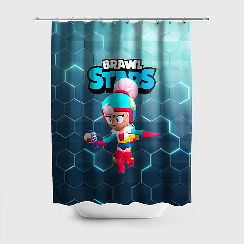 Шторка для ванной Джанет BrawlStars JANET / 3D-принт – фото 1