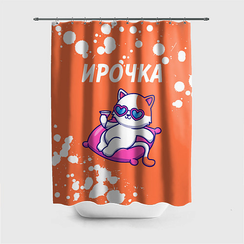 Шторка для ванной Ирочка КОШЕЧКА Краска / 3D-принт – фото 1