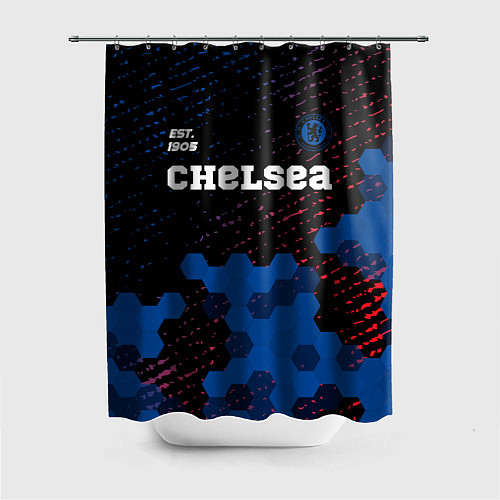 Шторка для ванной CHELSEA Chelsea Est 1905 Графика / 3D-принт – фото 1