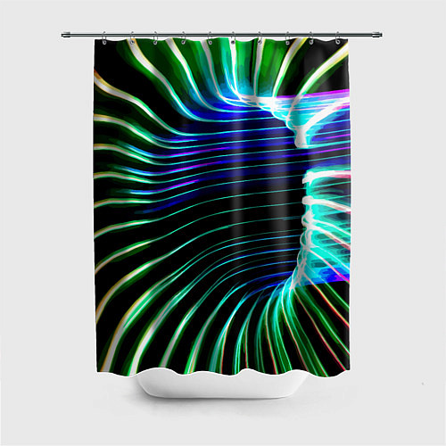 Шторка для ванной Portal Fashion pattern Neon / 3D-принт – фото 1