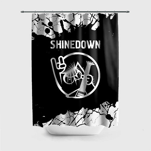 Шторка для ванной Shinedown КОТ Краска / 3D-принт – фото 1