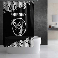 Шторка для душа Shinedown КОТ Краска, цвет: 3D-принт — фото 2