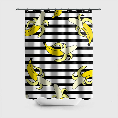 Шторка для ванной Banana pattern Summer / 3D-принт – фото 1