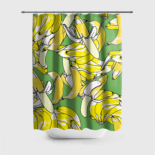 Шторка для ванной Banana pattern Summer Food / 3D-принт – фото 1