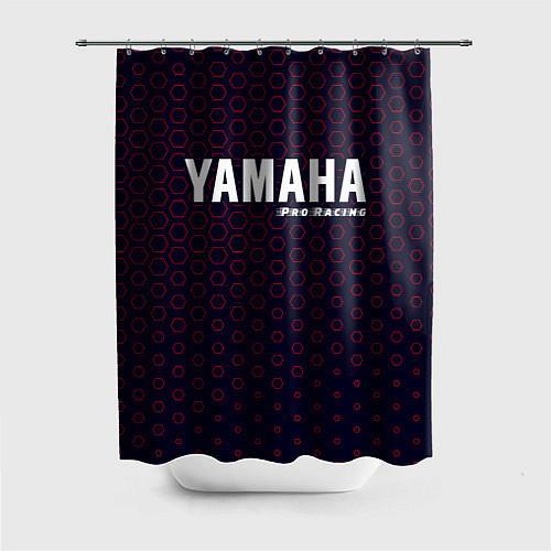 Шторка для ванной YAMAHA Pro Racing Соты / 3D-принт – фото 1