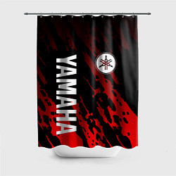 Шторка для душа Yamaha - Красные пятна, цвет: 3D-принт