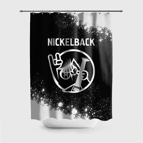 Шторка для ванной Nickelback КОТ Брызги / 3D-принт – фото 1