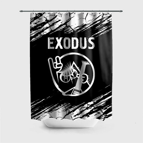 Шторка для ванной Exodus КОТ Краски / 3D-принт – фото 1