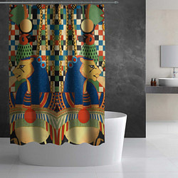 Шторка для душа Египетский орнамент, цвет: 3D-принт — фото 2