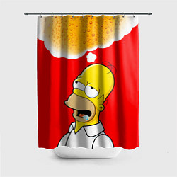 Шторка для душа Homer dream, цвет: 3D-принт