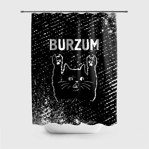 Шторка для ванной Burzum Rock Cat / 3D-принт – фото 1