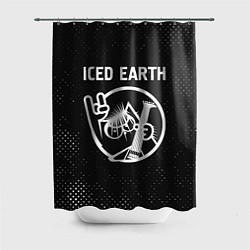 Шторка для душа Iced Earth - КОТ - Гранж, цвет: 3D-принт