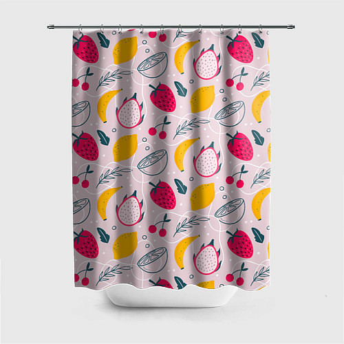 Шторка для ванной Fruit Pattern / 3D-принт – фото 1
