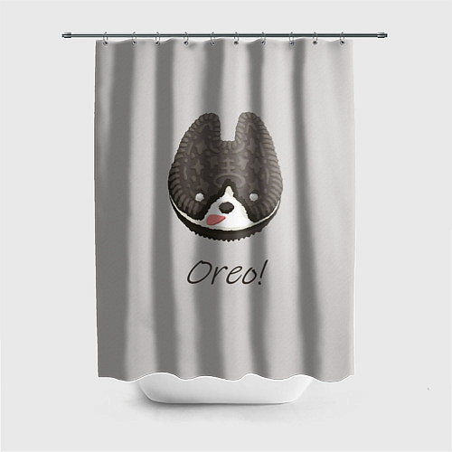 Шторка для ванной Oreo! Пёсик из офиса разработчиков Sky / 3D-принт – фото 1