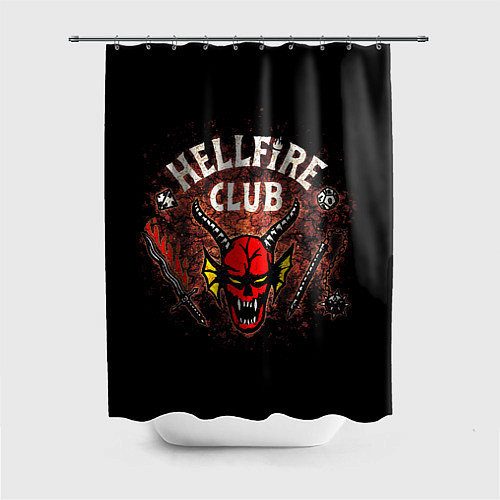 Шторка для ванной Hellfire club / 3D-принт – фото 1