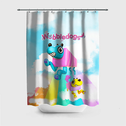 Шторка для ванной Wobbledogs / 3D-принт – фото 1
