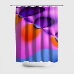 Шторка для ванной Абстрактная красочная композиция Лето Abstract col