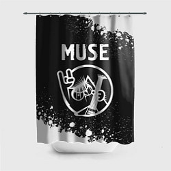 Шторка для ванной Muse КОТ Брызги