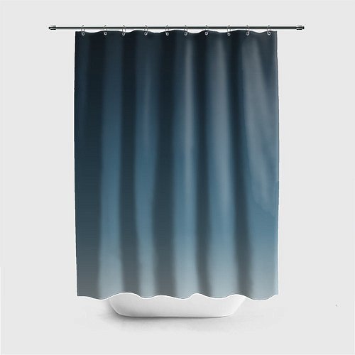 Шторка для ванной GRADIENT shades of blue / 3D-принт – фото 1