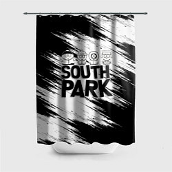 Шторка для ванной Южный парк - персонажи и логотип South Park