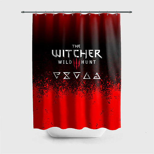 Шторка для ванной Witcher blood / 3D-принт – фото 1