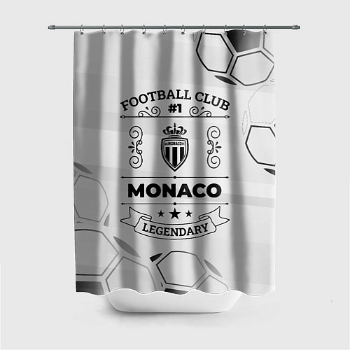 Шторка для ванной Monaco Football Club Number 1 Legendary / 3D-принт – фото 1