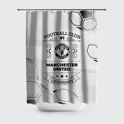 Шторка для ванной Manchester United Football Club Number 1 Legendary / 3D-принт – фото 1