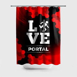Шторка для душа Portal Love Классика, цвет: 3D-принт