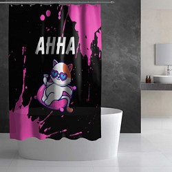 Шторка для душа Анна - КОШЕЧКА - Брызги, цвет: 3D-принт — фото 2