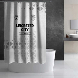 Шторка для душа Leicester City Champions Униформа, цвет: 3D-принт — фото 2