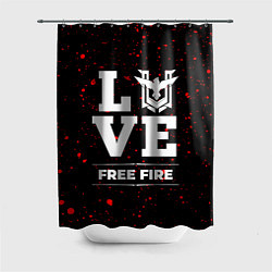 Шторка для душа Free Fire Love Классика, цвет: 3D-принт