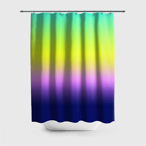 Шторка для ванной Разноцветный размытый фон градиент / 3D-принт – фото 1