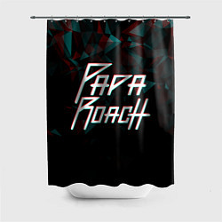Шторка для душа Papa roach Glitch Big Logo, цвет: 3D-принт