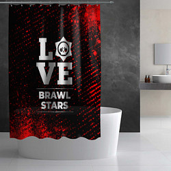 Шторка для душа Brawl Stars Love Классика, цвет: 3D-принт — фото 2