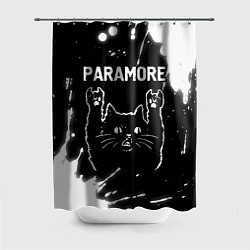 Шторка для ванной Группа Paramore и Рок Кот