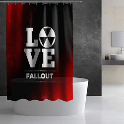 Шторка для душа Fallout Love Классика, цвет: 3D-принт — фото 2