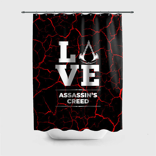 Шторка для ванной Assassins Creed Love Классика / 3D-принт – фото 1