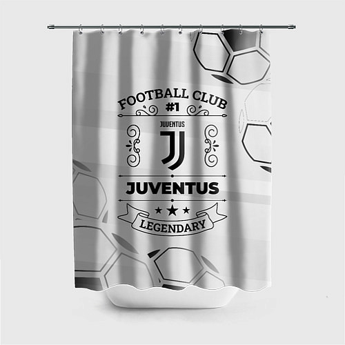 Шторка для ванной Juventus Football Club Number 1 Legendary / 3D-принт – фото 1