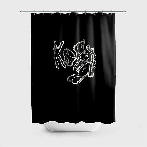 Шторка для ванной KoЯn Korn рисунок / 3D-принт – фото 1