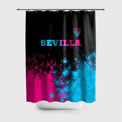 Шторка для ванной Sevilla Neon Gradient / 3D-принт – фото 1