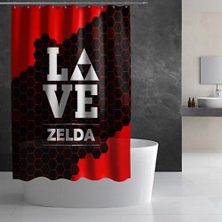 Шторка для душа Zelda Love Классика, цвет: 3D-принт — фото 2