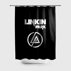 Шторка для душа Linkin Park логотип и надпись, цвет: 3D-принт