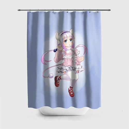 Шторка для ванной Kanna Дракорничная госпожи Кобаяси / 3D-принт – фото 1