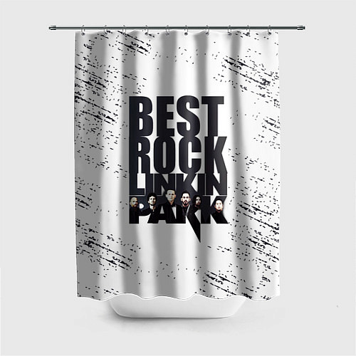 Шторка для ванной Linkin Park BEST ROCK / 3D-принт – фото 1