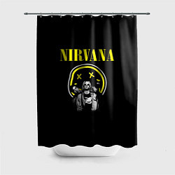 Шторка для ванной NIRVANA логотип и исполнители