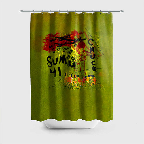 Шторка для ванной Chuck - Sum 41 / 3D-принт – фото 1