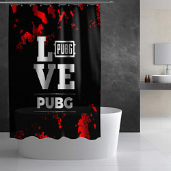 Шторка для душа PUBG Love Классика, цвет: 3D-принт — фото 2