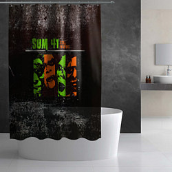 Шторка для душа Still Waiting - Sum 41, цвет: 3D-принт — фото 2