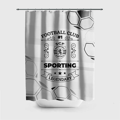 Шторка для ванной Sporting Football Club Number 1 Legendary / 3D-принт – фото 1