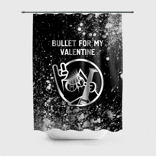 Шторка для ванной Bullet For My Valentine - КОТ - Арт / 3D-принт – фото 1